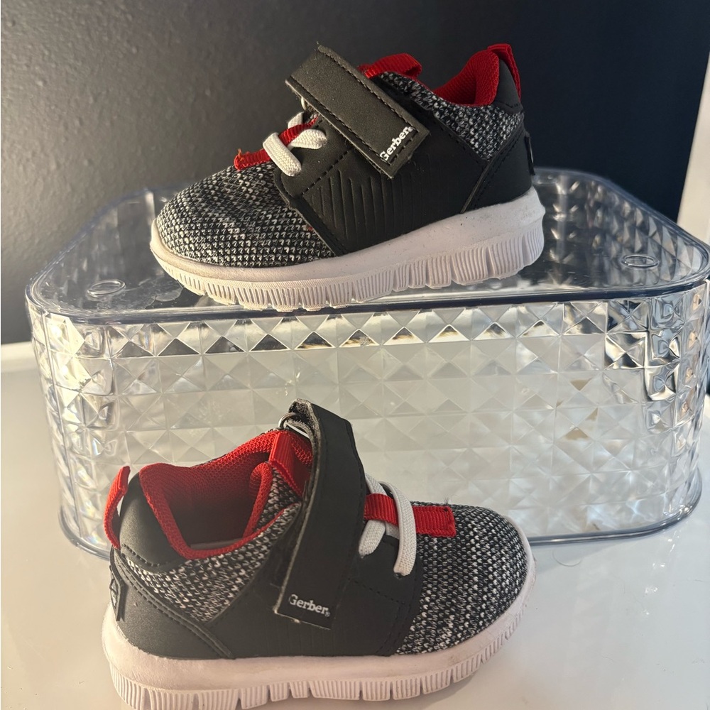Gerber Black and Red Kids Sneakers